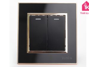MẶT ACRYLIC ĐEN VIỀN VÀNG